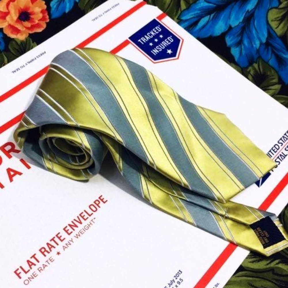 MEN'S HENRY JACOBSON BRIGHT GOLD TIE